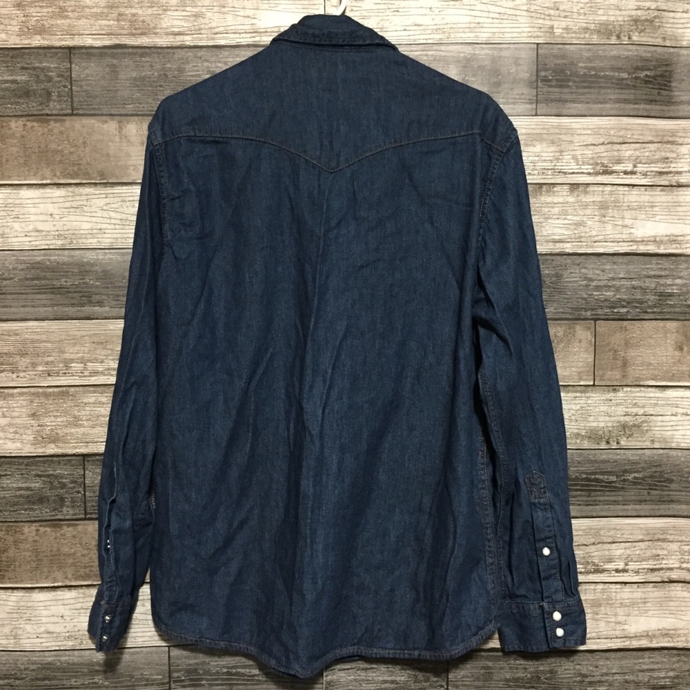 Amazon Essentials Regular Fit Pearl Snap Denim Sh… - image 3